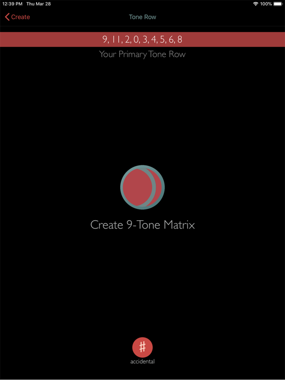 Post Tonal Calculator iPad screenshot 4 - Music app