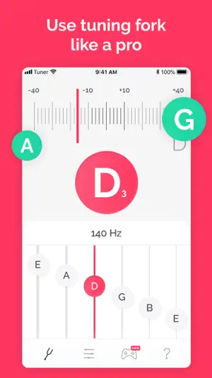 Tuner: guitar, ukulele, bass screenshot 3