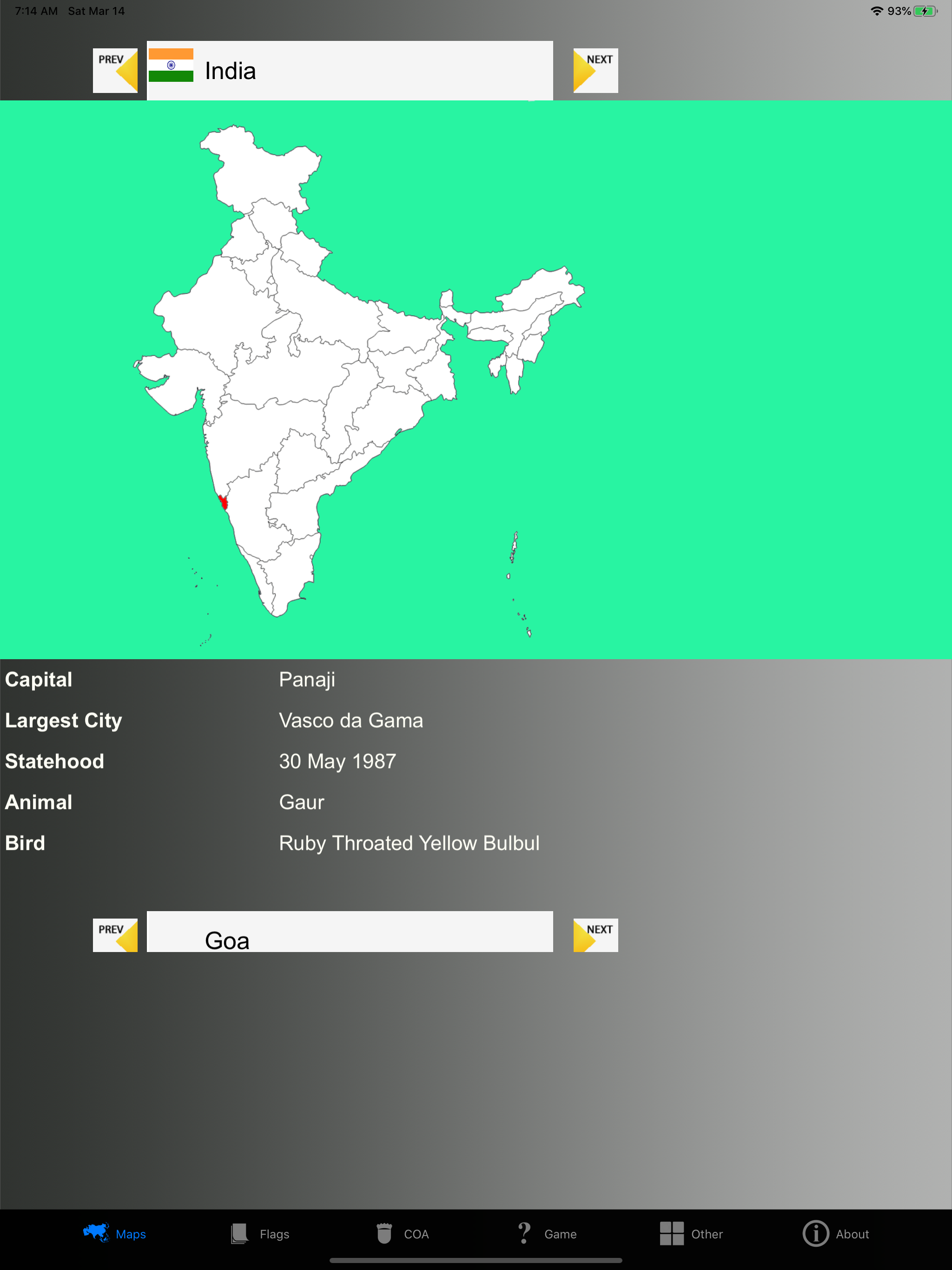 Asian Country State Maps screenshot 13