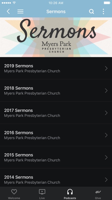 Myers Park Presbyterian Church Screenshot