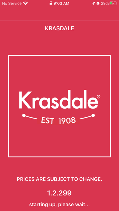 Krasdale Ordering Screenshot