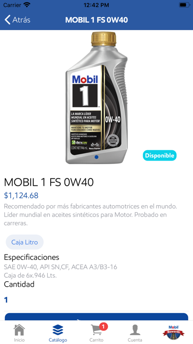 Mobil Oil Screenshot