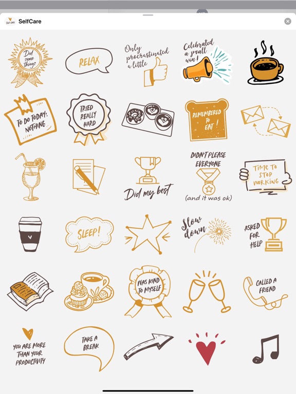 Screenshot #5 pour Self-Care Stickers