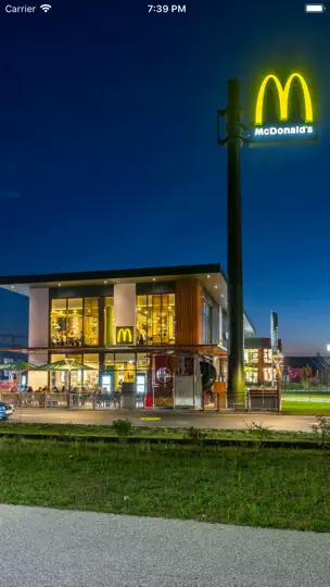 Screenshot von McDonald's Events Deutschland auf dem iPhone 1