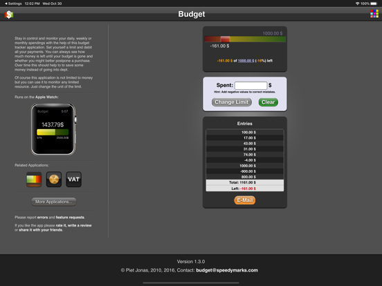 Budget App iPad screenshot 3 - Finance app