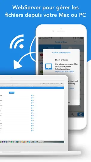 Capture d'écran de Total Files sur iPhone 8