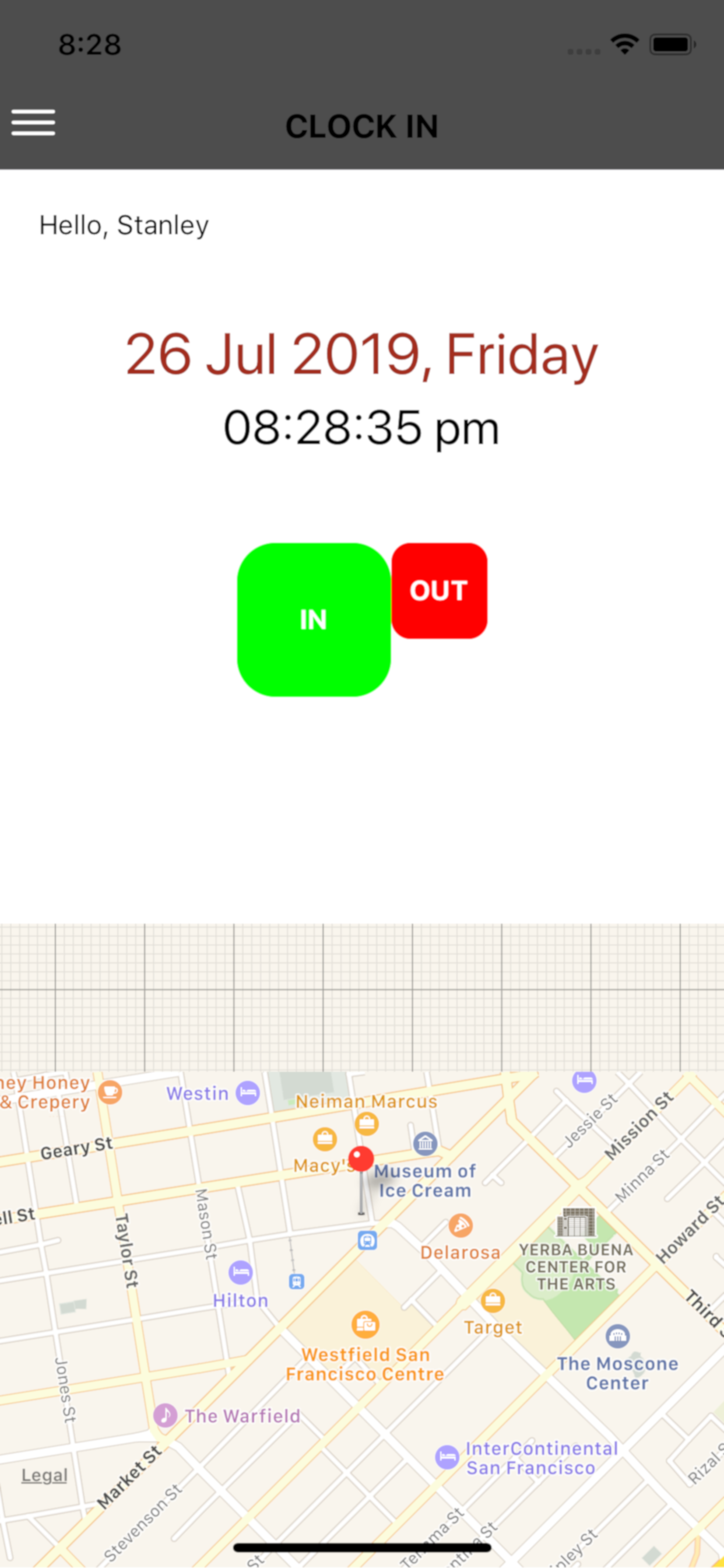 transact2 ClockIT screenshot 3