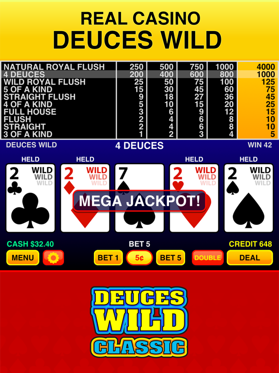 Screenshot #4 pour Deuces Wild Casino Video Poker