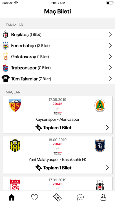 Maç Bileti - Kombine Devret Screenshot