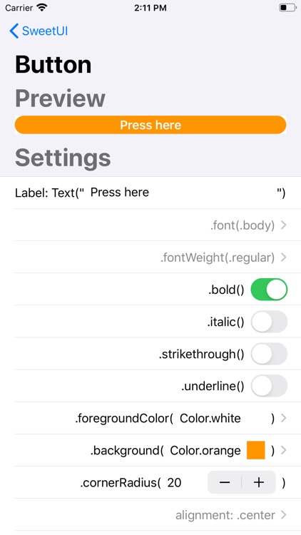 SweetUI View Creator