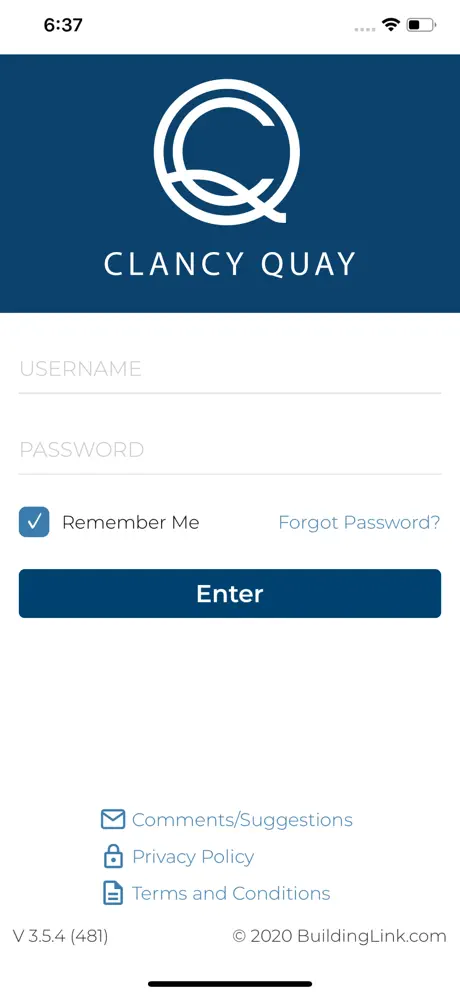 Clancy Quay Resident App