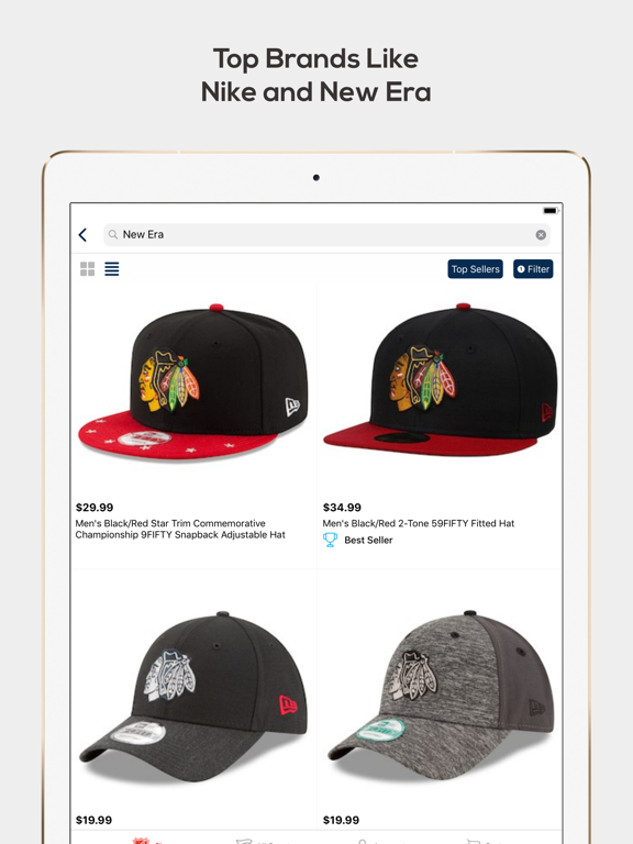 Fanatics NHL Shop iPad screenshot 3 - Sports app