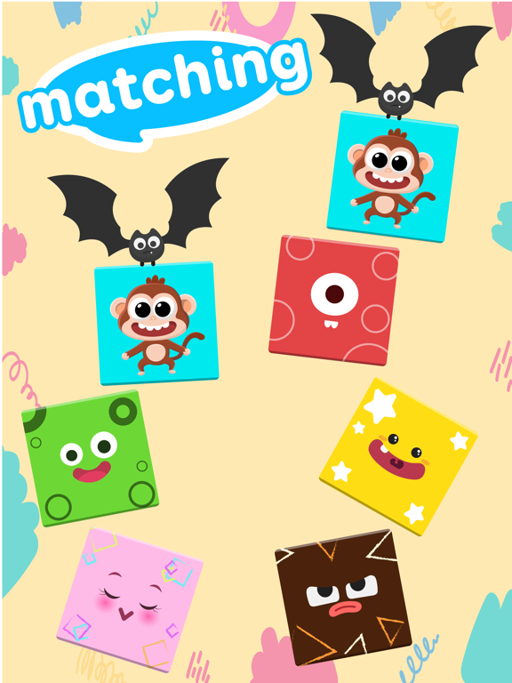 CandyBots Puzzle Matching Kids iPad screenshot