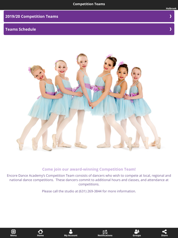 Encore Dance Academy iPad screenshot 6 - Sports app