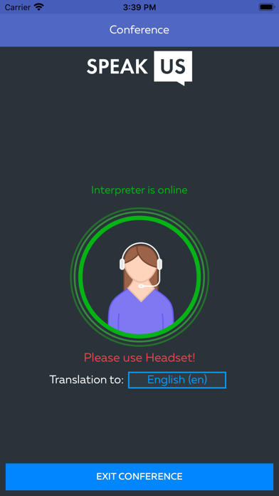 SpeakUs App screenshot