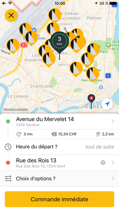 Taxiphone Genève Screenshot