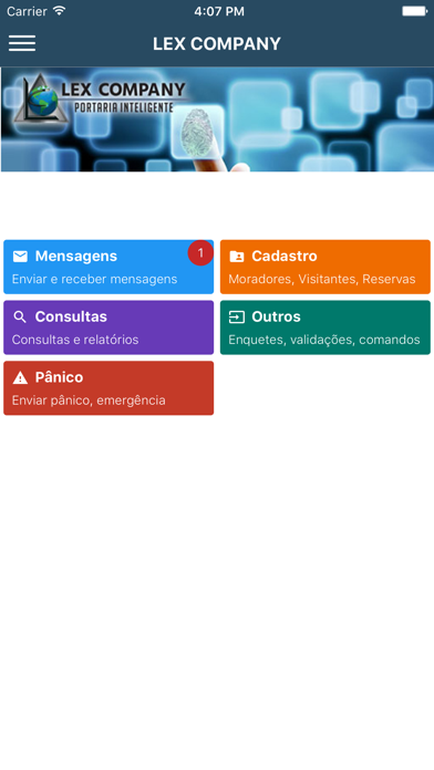 Screenshot #1 pour LEX COMPANY Portaria Inteligen