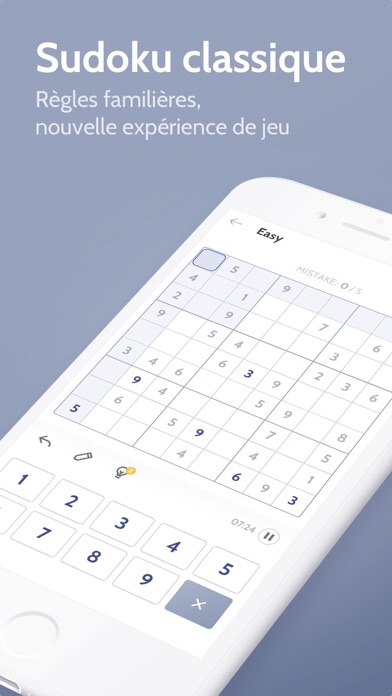 Screenshot #1 pour Sudoku - Jeu puzzle numérique