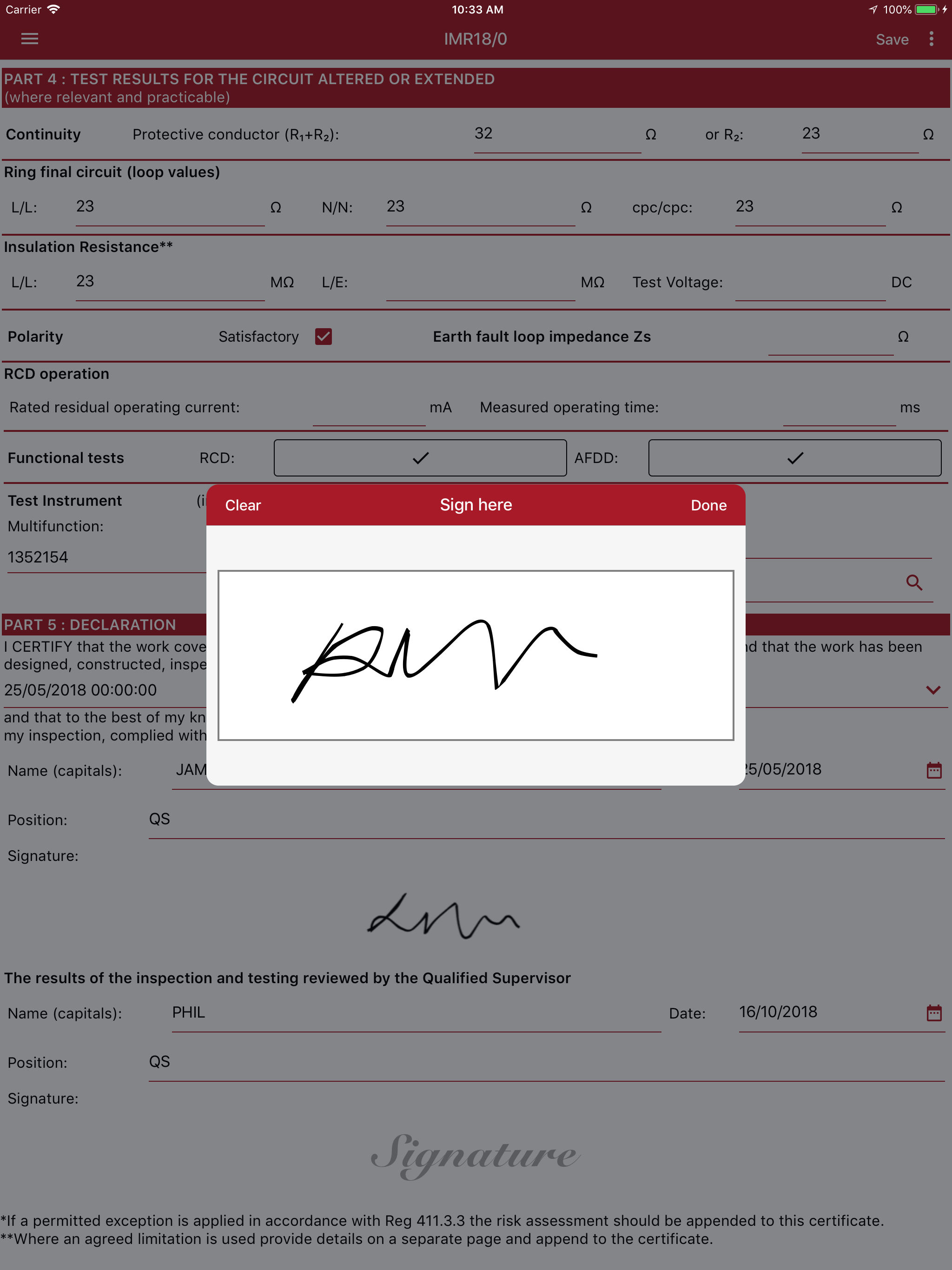 Clik Cert Electrical screenshot 9