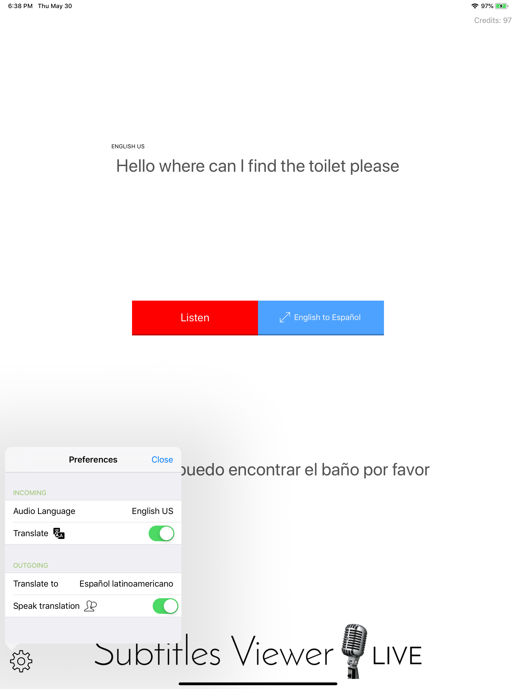 Subtitles Viewer LIVE