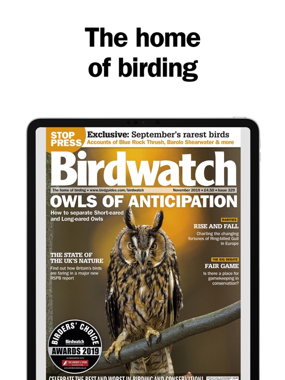 Birdwatch Magazine iPad app afbeelding 1