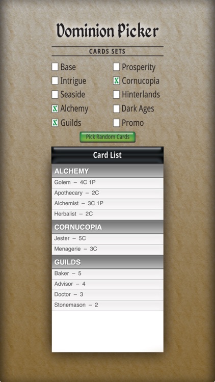 Dominion Picker