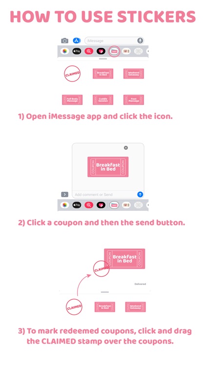 Love Coupon Stickers