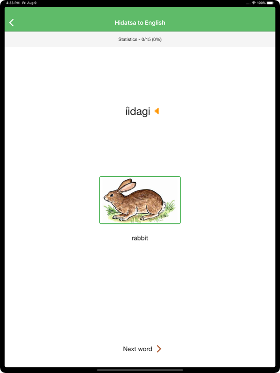 Screenshot #5 pour Hidatsa Vocab Builder