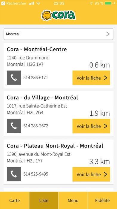 Screenshot #2 pour Cora Restaurants