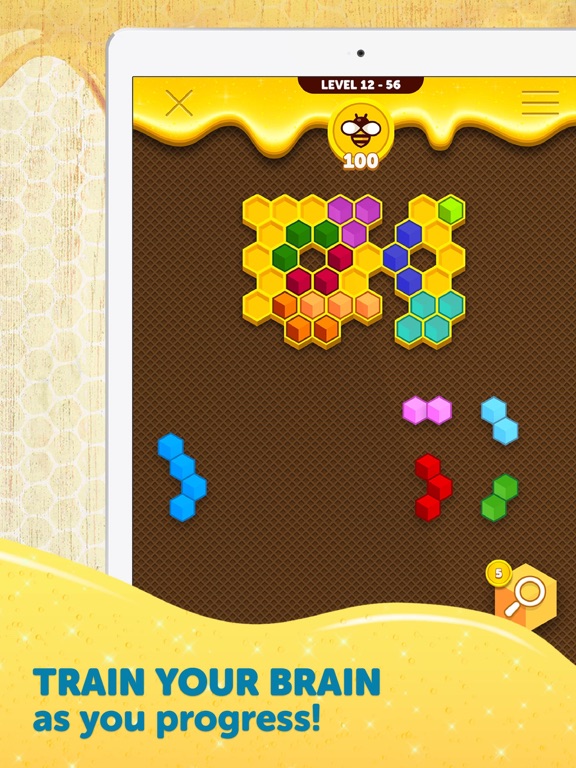 Hexa Buzzle iPad screenshot 5 - Games app