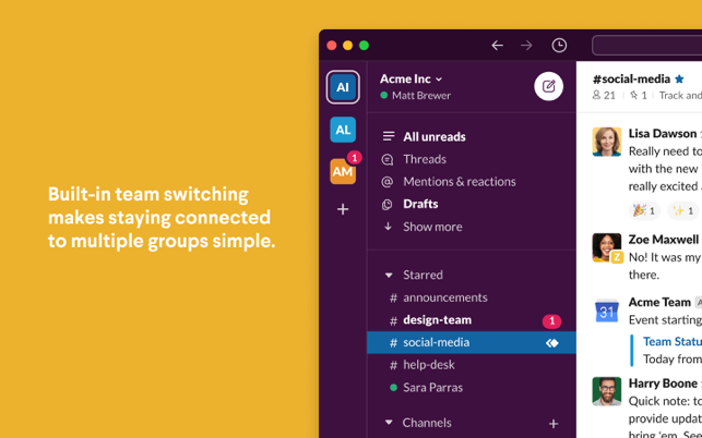 ‎Slack for Desktop Screenshot