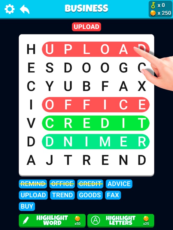 Word Search Infinite iPad screenshot 4 - Games app