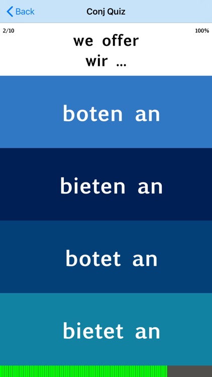 German Verb Blitz