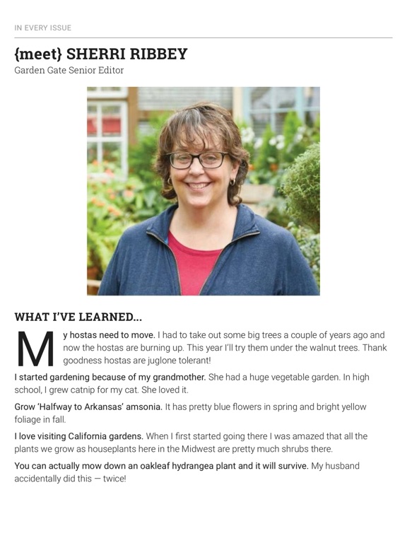 Garden Gate Magazine iPad screenshot 4 - Magazines & Newspapers app