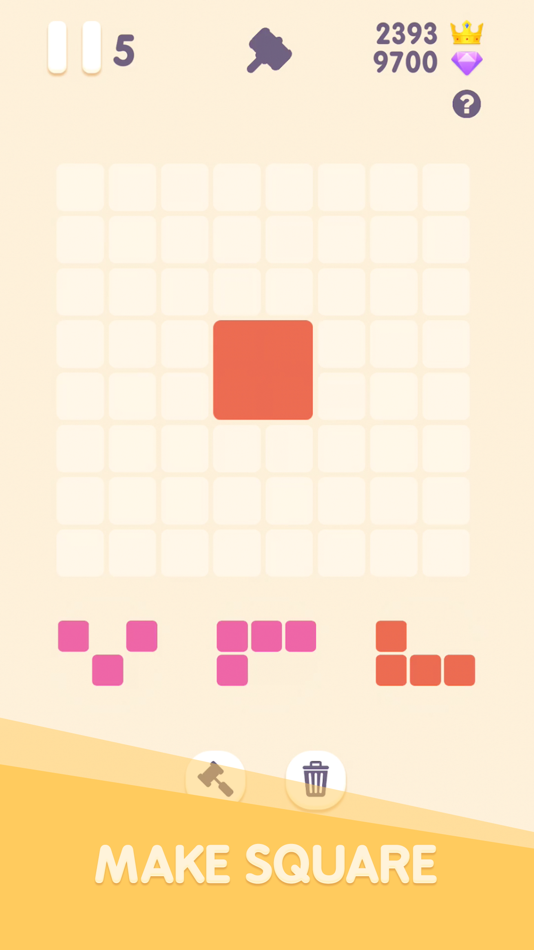 #1. Square Pop - Same Color Block (iOS) โดย: Can Le