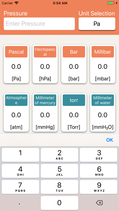 Screenshot #2 pour Pressure Units Converter