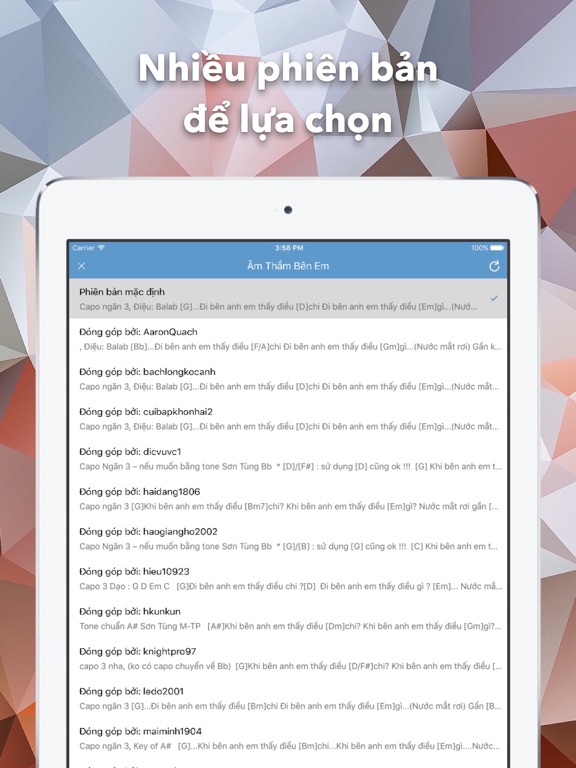 Screenshot #6 pour Hợp Âm Chuẩn - Guitar Tabs