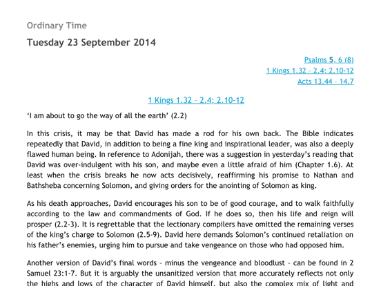 Screenshot #6 pour Reflections for Daily Prayer