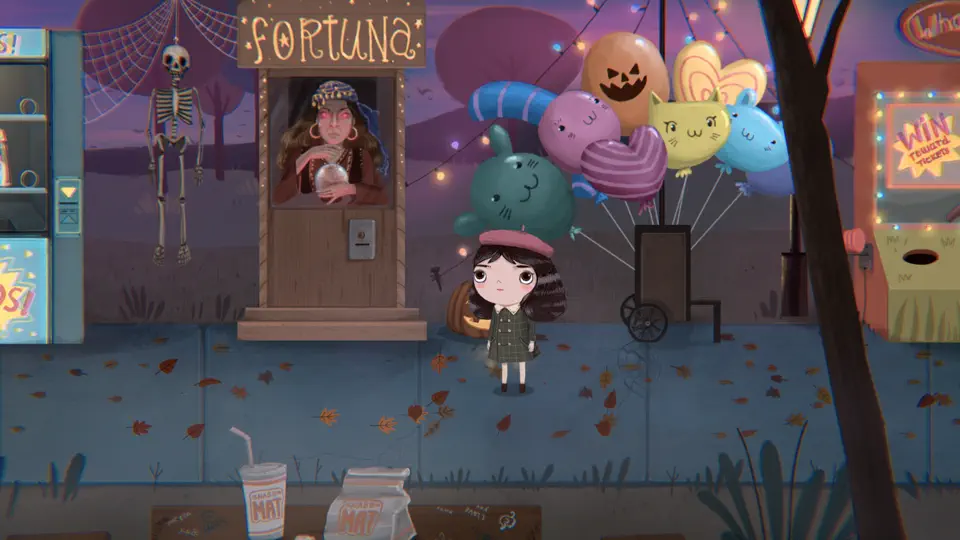 Captura de pantalla de Little Misfortune en iPhone 6