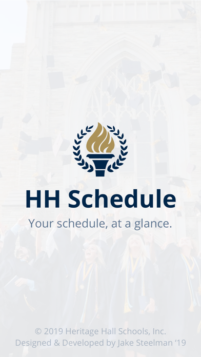 Heritage Hall Schedule Screenshot