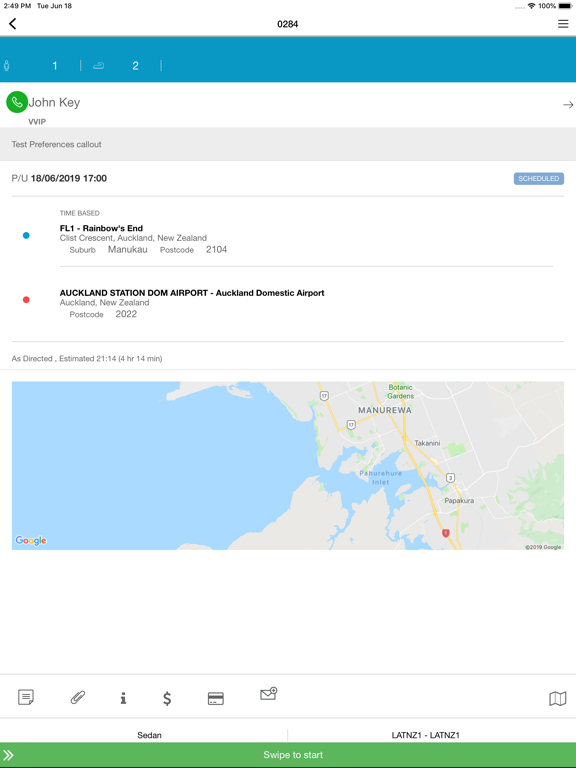 ChauffeurConnect iPad screenshot 5 - Productivity app