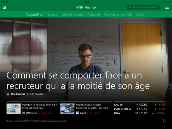 Screenshot #4 pour MSN Finance