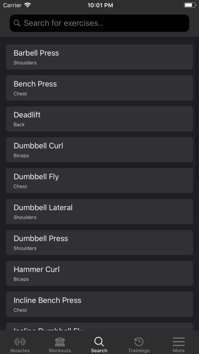 TheFitnessApp - Gym Log Screenshot