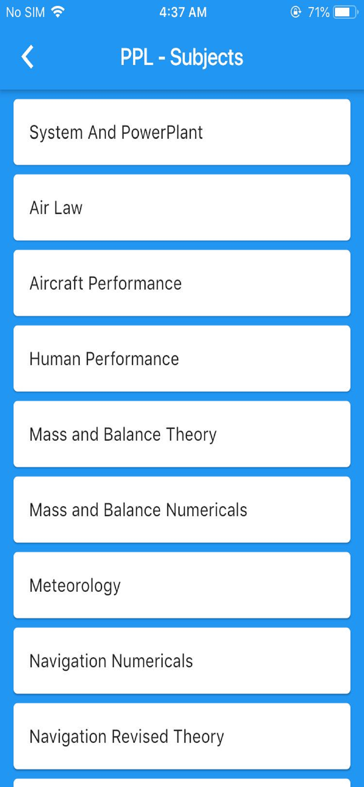 Civil Aviation Exam screenshot 3