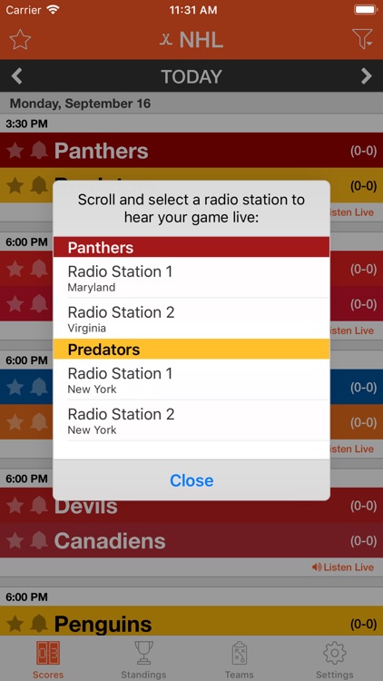 Pro Hockey Live Radio Stream