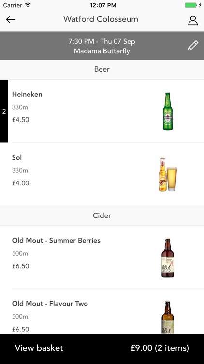 Watford Colosseum Bars