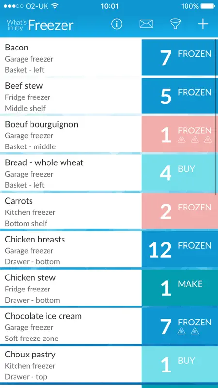 What's In My Freezer screenshot 1 of 4