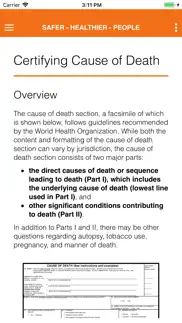 cause of death reference guide iphone screenshot 3
