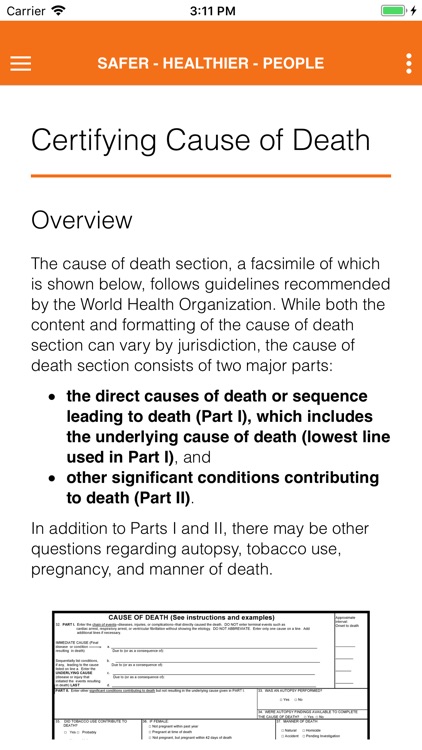 Cause of Death Reference Guide