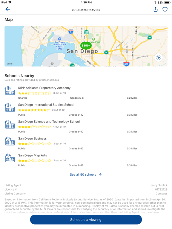 San Diego Military Realtors iPad screenshot 3 - Lifestyle app